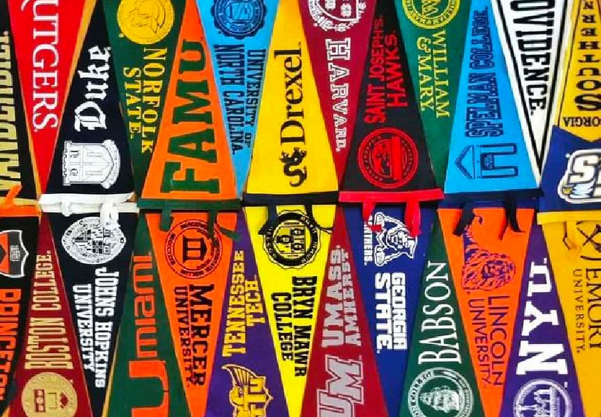 College pennants